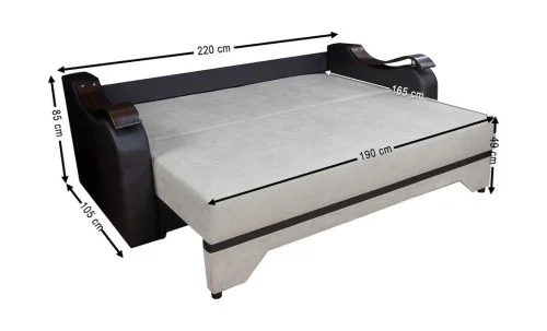 Canapea Extensibilă Sally Memory Max, Bej