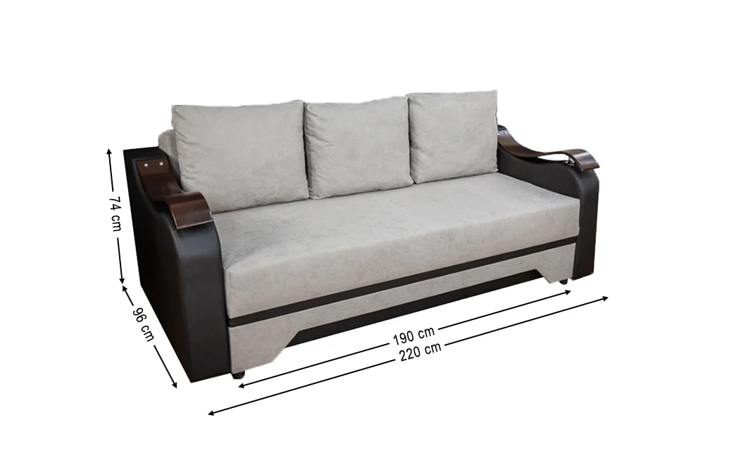 Canapea Extensibilă Sally Bonell Mini, Bej închis 2