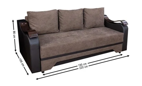 Canapea Extensibilă Sally Memory Max, Maro