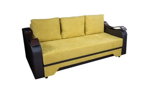 Canapea Extensibilă Sally Memory Mini, Mustar