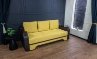 Canapea Extensibilă Sally Memory Mini, Mustar 3