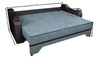 Canapea Extensibilă Sally Memory Max, Gri antracit 6