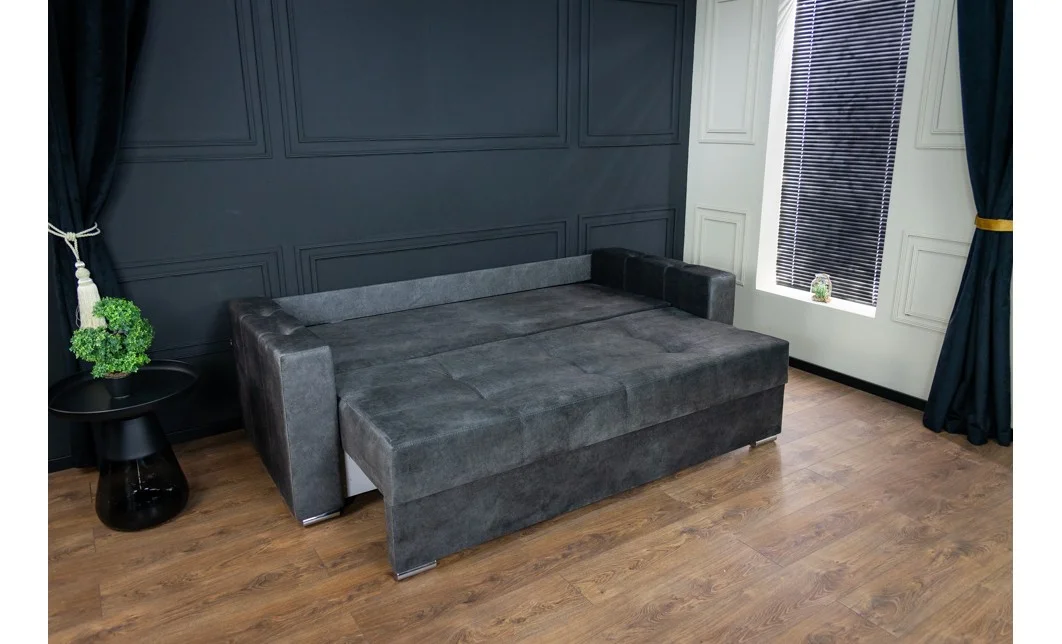 Canapea Extensibilă Vegas Bonell Mini, Gri inchis 4