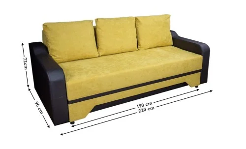 Canapea Extensibilă Royal Memory Mini, Muștar