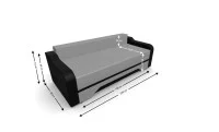 Canapea Extensibila Royal Mini, Gri deschis 4