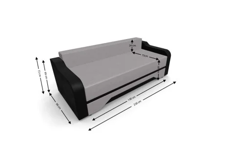 Canapea Extensibila Royal Mini, Bej