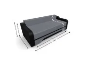 Canapea Extensibila Royal Mini, Gri antracit 4