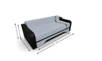 Canapea Extensibila Royal Mini, Argintiu 4