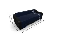 Canapea Extensibila Royal Mini, Albastru inchis 4