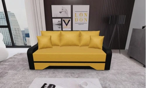 Canapea Extensibila Royal Mini, Galben