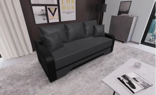Canapea Extensibila Royal Mini, Gri carbune