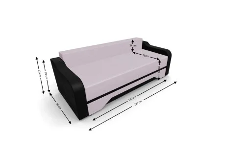Canapea Extensibila Royal Mini, Violet