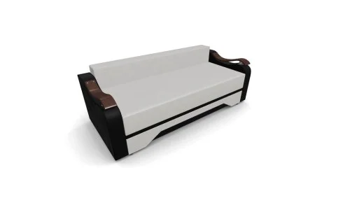 Canapea Extensibila Sally Mini, Bej deschis/Negru