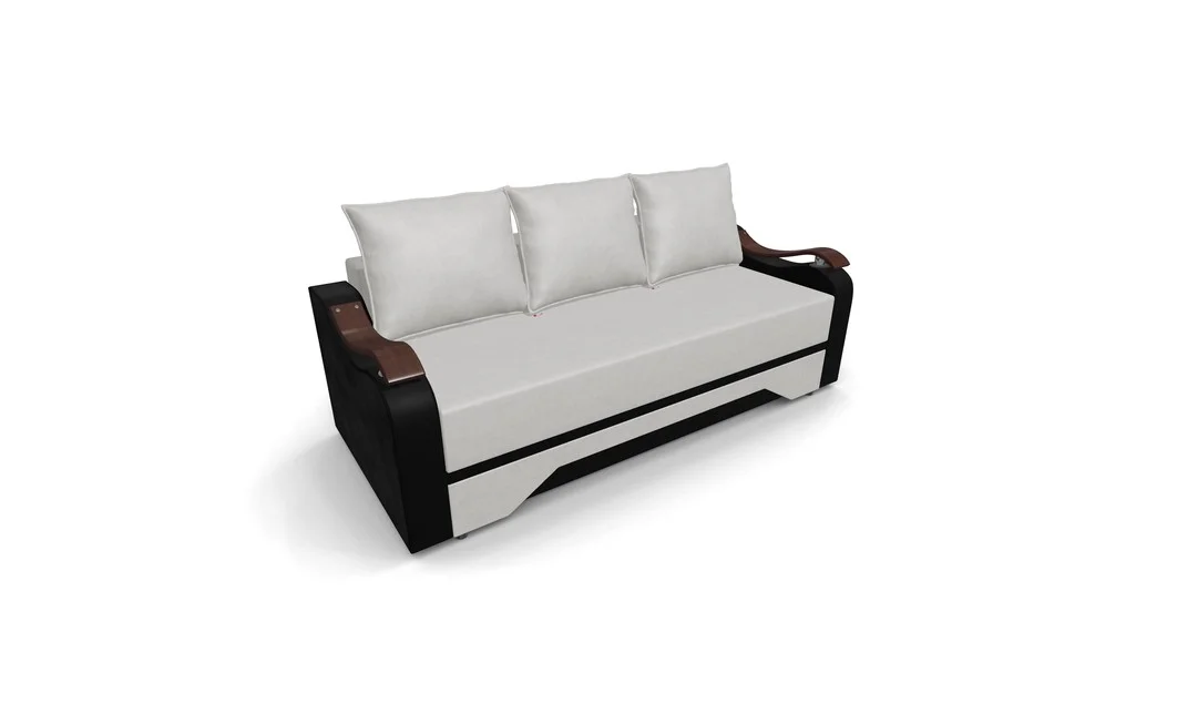 Canapea Extensibila Sally Mini, Bej deschis/Negru 7