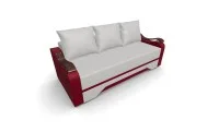 Canapea Extensibila Sally Mini, Bej deschis/Rosu 5