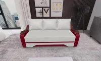 Canapea Extensibila Sally Mini, Bej deschis/Rosu 3