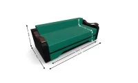 Canapea Extensibila Sally Mini, Verde/Negru 4