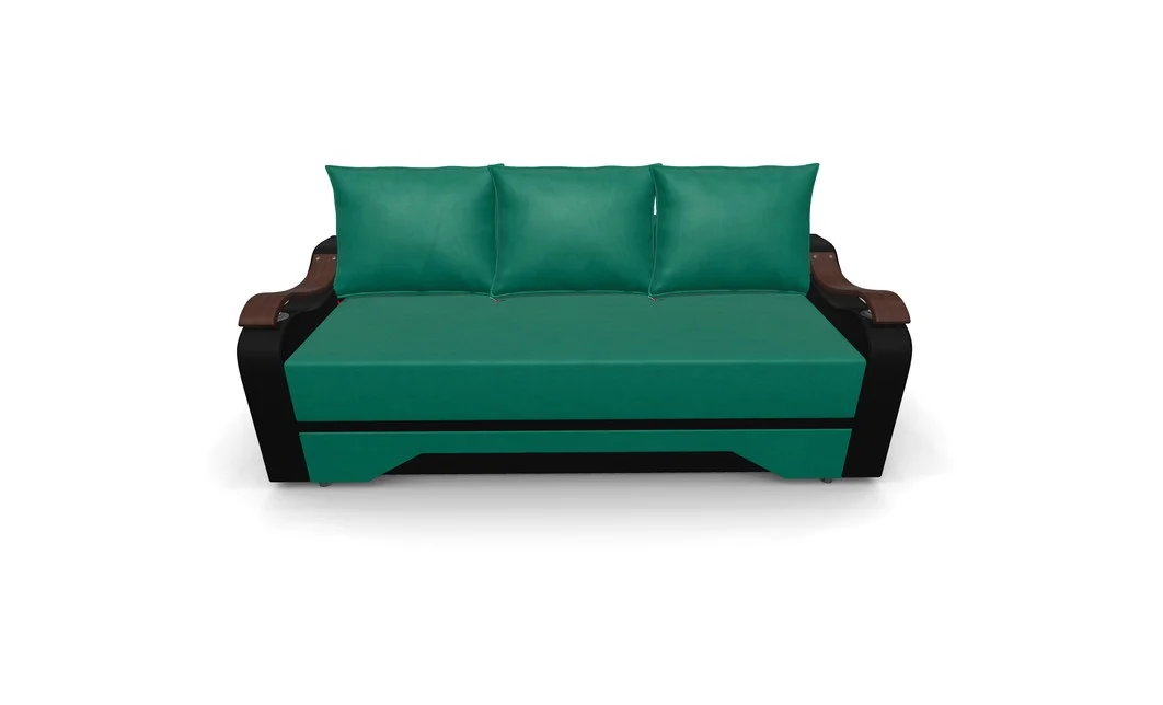 Canapea Extensibila Sally Mini, Verde/Negru 6