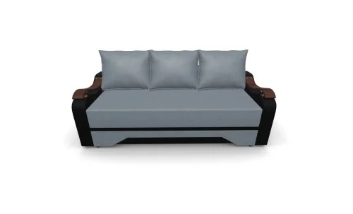 Canapea Extensibila Sally Mini, Gri albastrui/Negru