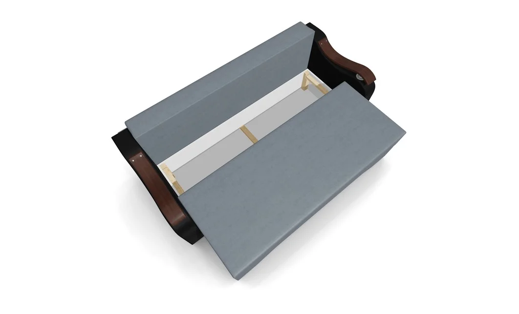 Canapea Extensibila Sally Mini, Gri albastrui/Negru 6