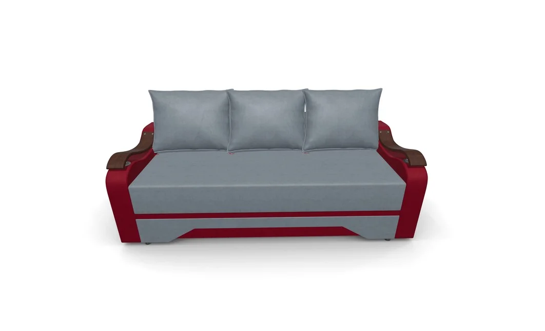 Canapea Extensibila Sally Mini, Gri albastrui/Rosu 6