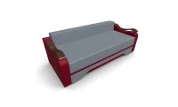 Canapea Extensibila Sally Mini, Gri albastrui/Rosu 7