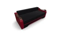 Canapea Extensibila Sally Mini, Negru/Rosu 5
