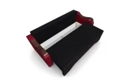 Canapea Extensibila Sally Mini, Negru/Rosu 7