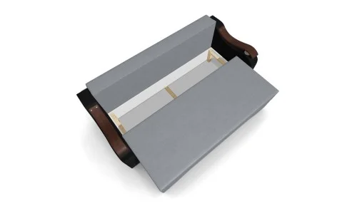 Canapea Extensibila Sally Mini, Gri/Negru