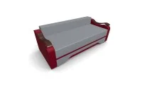 Canapea Extensibila Sally Mini, Gri/Rosu 7