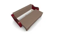 Canapea Extensibila Sally Mini, Maro/Rosu 8