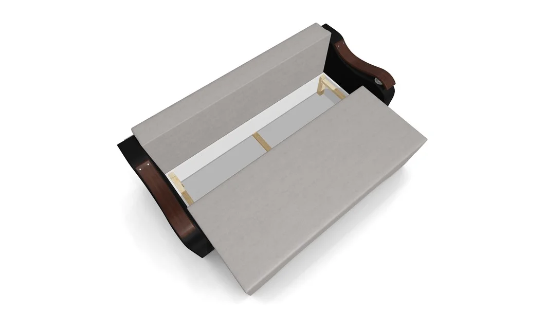 Canapea Extensibila Sally Mini, Crem/Negru 5
