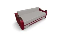 Canapea Extensibila Sally Mini, Crem/Rosu 8
