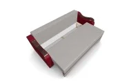 Canapea Extensibila Sally Mini, Crem/Rosu 6