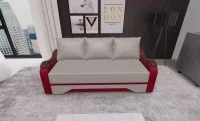 Canapea Extensibila Sally Mini, Bej/Rosu