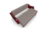 Canapea Extensibila Sally Mini, Maro deshis/Rosu 7