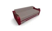Canapea Extensibila Sally Mini, Maro deshis/Rosu 8