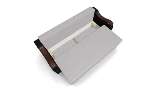 Canapea Extensibila Sally Mini, Crem/Negru