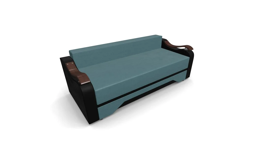 Canapea Extensibila Sally Mini, Albastru marin/Negru 5