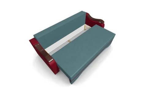Canapea Extensibila Sally Mini, Albastru marin/Rosu