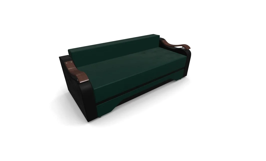 Canapea Extensibila Sally Mini, Verde/Negru 8