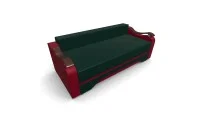 Canapea Extensibila Sally Mini, Verde/Rosu 6
