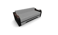Canapea Extensibila Sally Mini, Gri deschis/Negru 5