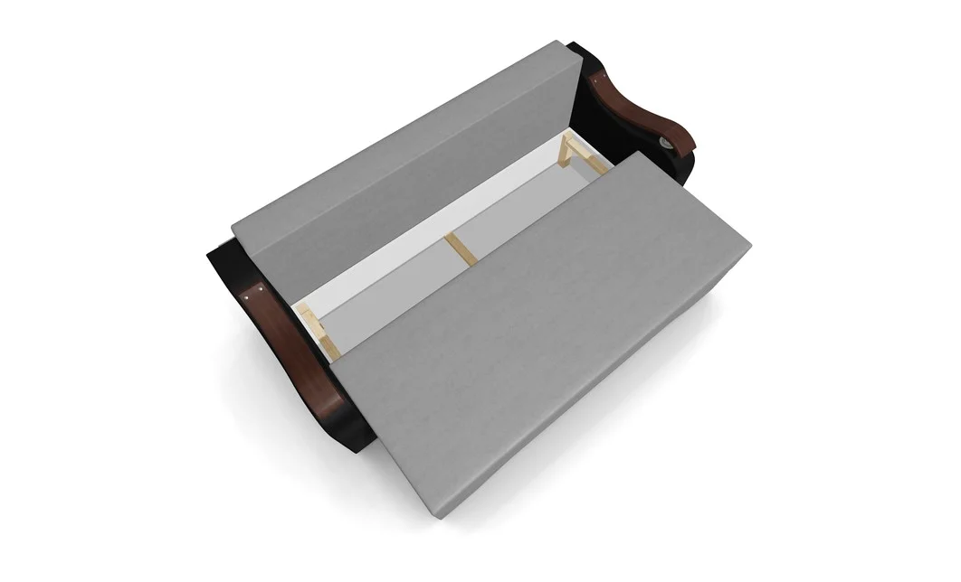 Canapea Extensibila Sally Mini, Gri deschis/Negru 7