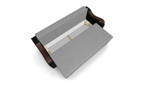 Canapea Extensibila Sally Mini, Gri deschis/Negru