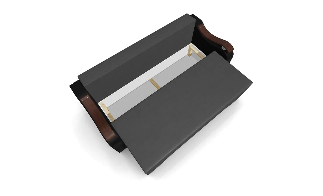 Canapea Extensibila Sally Mini, Gri inchis/Rosu 6