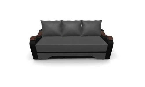 Canapea Extensibila Sally Mini, Gri inchis/Rosu