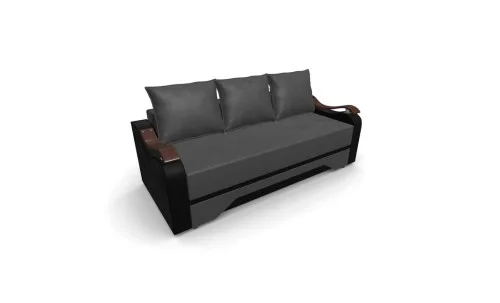 Canapea Extensibila Sally Mini, Gri inchis/Rosu