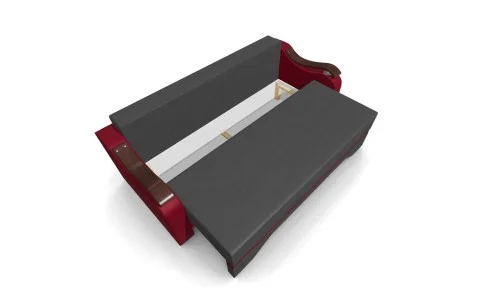 Canapea Extensibila Sally Mini, Gri inchis/Negru