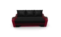 Canapea Extensibila Sally Mini, Negru/Rosu 6